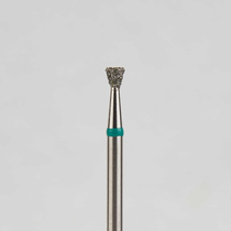 Алмазный бор турбинный стоматологический 876.314.010.016.018 «Обратный конус» зеленая насечка d=1,8 мм (5 шт)