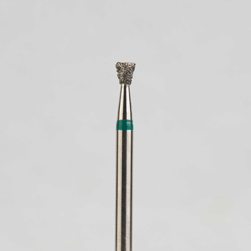 Алмазный бор турбинный стоматологический 876.314.010.016.016 «Обратный конус» зеленая насечка d=1,6 мм (5 шт) 0