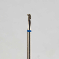 Алмазный бор турбинный стоматологический 866.315.010.016.016 «Обратный конус» синяя насечка d=1,6 мм (5 шт)
