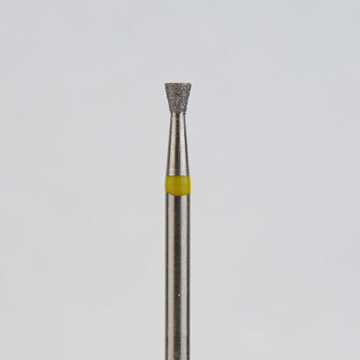 Алмазный бор турбинный стоматологический 836.315.010.016.016 «Обратный конус» желтая насечка d=1,6 мм (5 шт) 0