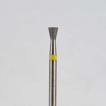 Алмазный бор турбинный стоматологический 836.314.010.023.021 «Обратный конус» желтая насечка d=2,1 мм (5 шт)