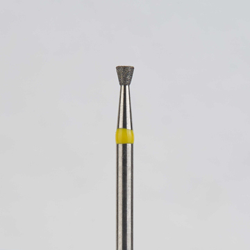 Алмазный бор турбинный стоматологический 836.314.010.016.016 «Обратный конус» желтая насечка d=1,6 мм (5 шт) 0