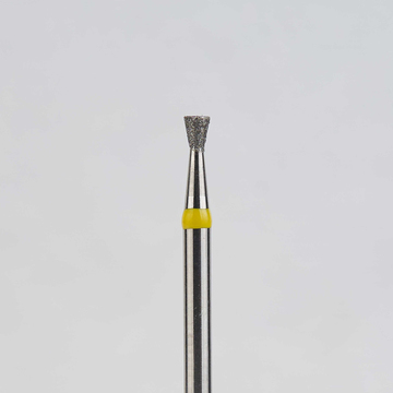 Алмазный бор турбинный стоматологический 836.314.010.016.014 «Обратный конус» желтая насечка d=1,4 мм (5 шт) 0