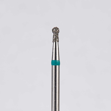 Алмазный бор турбинный стоматологический 876.314.002.030.014 «Шар с шейкой» зеленая насечка d=1,4 мм (5 шт) 0