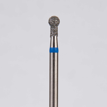 Алмазный бор турбинный стоматологический 866.315.002.040.021 «Шар с шейкой» синяя насечка d=2,1 мм (5 шт) 0