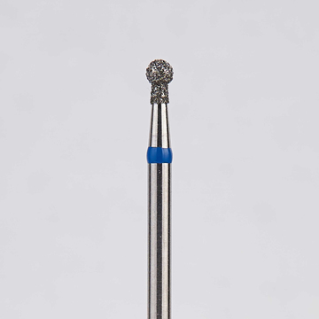 Алмазный бор турбинный стоматологический 866.315.002.035.018 «Шар с шейкой» синяя насечка d=1,6 мм (5 шт) 0