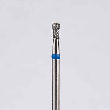 Алмазный бор турбинный стоматологический 866.315.002.030.016 «Шар с шейкой» синяя насечка d=1,6 мм (5 шт) 0