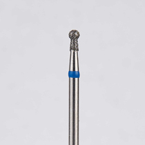 Алмазный бор турбинный стоматологический 866.315.002.030.016 «Шар с шейкой» синяя насечка d=1,6 мм (5 шт)