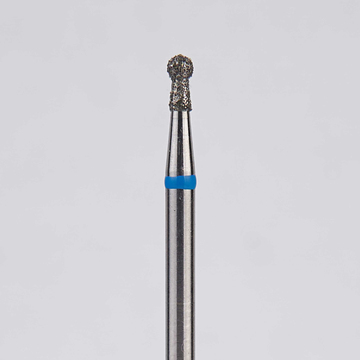 Алмазный бор турбинный стоматологический 866.315.002.030.014 «Шар с шейкой» синяя насечка d=1,4 мм (5 шт) 0