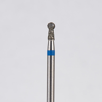 Алмазный бор турбинный стоматологический 866.314.002.030.016 «Шар с шейкой» синяя насечка d=1,6 мм (5 шт)