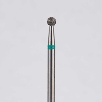 Алмазный бор турбинный стоматологический 876.316.001.015.018 «Шар» зеленая насечка d=1,8 мм (5 шт)