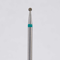 Алмазный бор турбинный стоматологический 876.316.001.009.012 «Шар» зеленая насечка d=1,2 мм (5 шт)