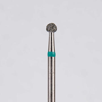 Алмазный бор турбинный стоматологический 876.315.001.020.023 «Шар» зеленая насечка d=2,3 мм (5 шт) 0