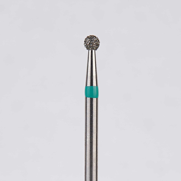 Алмазный бор турбинный стоматологический 876.315.001.015.018 «Шар» зеленая насечка d=1,8 мм (5 шт) 0