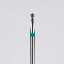 Алмазный бор турбинный стоматологический 876.315.001.009.012 «Шар» зеленая насечка d=1,2 мм (5 шт)