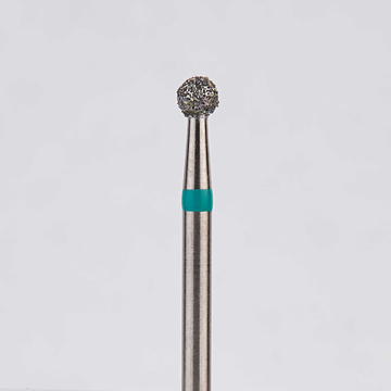 Алмазный бор турбинный стоматологический 876.314.001.020.023 «Шар» зеленая насечка d=2,3 мм (5 шт) 0