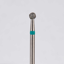 Алмазный бор турбинный стоматологический 876.314.001.020.023 «Шар» зеленая насечка d=2,3 мм (5 шт)