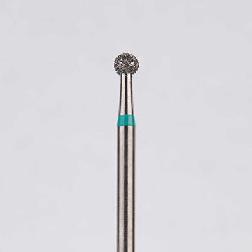 Алмазный бор турбинный стоматологический 876.314.001.018.021 «Шар» зеленая насечка d=2,1 мм (5 шт) 0