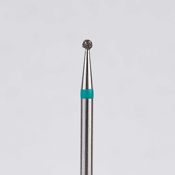 Алмазный бор турбинный стоматологический 876.314.001.009.012 «Шар» зеленая насечка d=1,2 мм (5 шт) 0