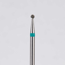 Алмазный бор турбинный стоматологический 876.314.001.009.012 «Шар» зеленая насечка d=1,2 мм (5 шт)