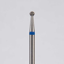 Алмазный бор турбинный стоматологический 866.316.001.011.014 «Шар» синяя насечка d=1,4 мм (5 шт)