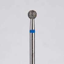 Алмазный бор турбинный стоматологический 866.315.001.024.027 «Шар» синяя насечка d=2,7 мм (5 шт)