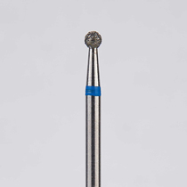 Алмазный бор турбинный стоматологический 866.315.001.015.018 «Шар» синяя насечка d=1,8 мм (5 шт)