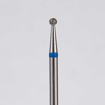 Алмазный бор турбинный стоматологический 866.315.001.011.014 «Шар» синяя насечка d=1,4 мм (5 шт)