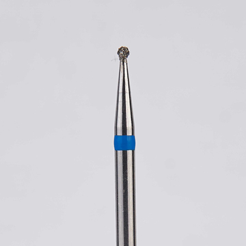Алмазный бор турбинный стоматологический 866.315.001.007.010 «Шар» синяя насечка d=1 мм (5 шт) 0