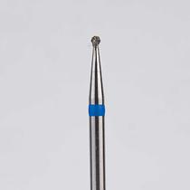 Алмазный бор турбинный стоматологический 866.315.001.007.010 «Шар» синяя насечка d=1 мм (5 шт)