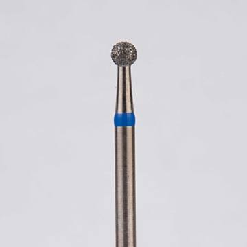 Алмазный бор турбинный стоматологический 866.314.001.018.021 «Шар» синяя насечка d=2,1 мм (5 шт) 0