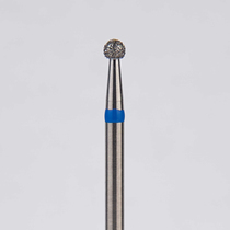 Алмазный бор турбинный стоматологический 866.314.001.015.018 «Шар» синяя насечка d=1,8 мм (5 шт)