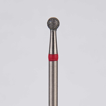Алмазный бор турбинный стоматологический 856.315.001.018.021 «Шар» красная насечка d=2,1 мм (5 шт)