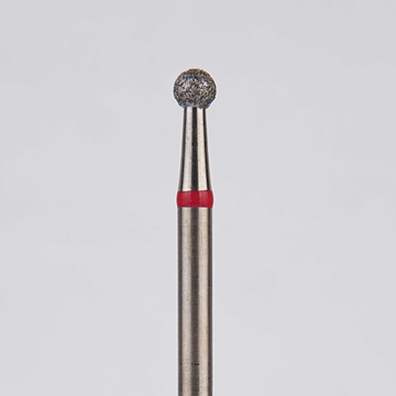 Алмазный бор турбинный стоматологический 856.315.001.015.018 «Шар» красная насечка d=1,8 мм (5 шт) 0