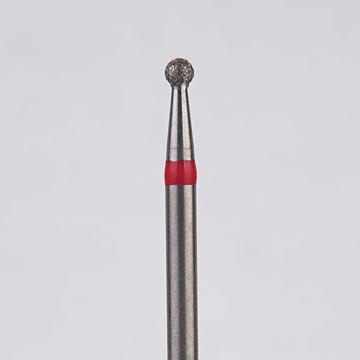 Алмазный бор турбинный стоматологический 856.315.001.011.014 «Шар» красная насечка d=1,4 мм (5 шт) 0