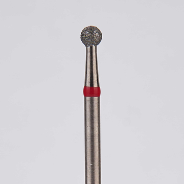 Алмазный бор турбинный стоматологический 856.314.001.018.021 «Шар» красная насечка d=2,1 мм (5 шт) 0