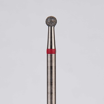 Алмазный бор турбинный стоматологический 856.314.001.015.018 «Шар» красная насечка d=1,8 мм (5 шт) 0