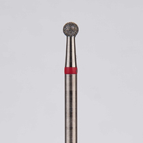 Алмазный бор турбинный стоматологический 856.314.001.015.018 «Шар» красная насечка d=1,8 мм (5 шт)