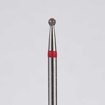 Алмазный бор турбинный стоматологический 856.314.001.009.012 «Шар» красная насечка d=1,2 мм (5 шт) 0