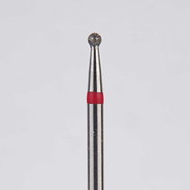 Алмазный бор турбинный стоматологический 856.314.001.009.012 «Шар» красная насечка d=1,2 мм (5 шт)