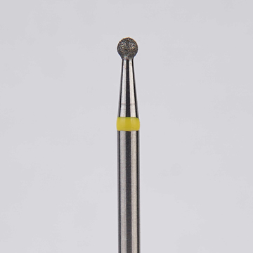 Алмазный бор турбинный стоматологический 836.315.001.011.014 «Шар» желтая насечка d=1,4 мм (5 шт) 0