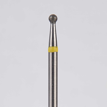 Алмазный бор турбинный стоматологический 836.314.001.011.014 «Шар» желтая насечка d=1,4 мм (5 шт) 0