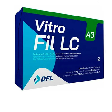 Vitro Fil LC - цемент светоотверждаемый стеклоиномерный реставрационный (5 г + 2 мл) 0