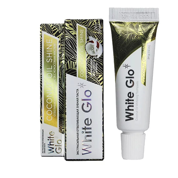 Зубная паста White Glo отбеливающая, с кокосовым маслом (24 г) 0