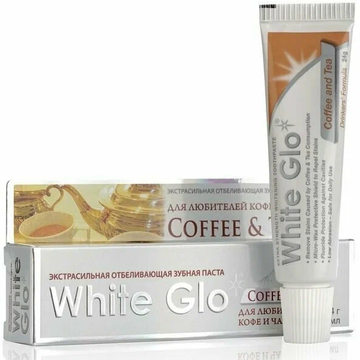 Зубная паста White Glo отбеливающая, для любителей кофе и чая (24 г) 0