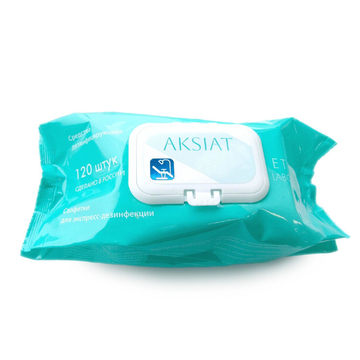 AKSIAT - салфетки для экспресс-дезинфекции М/УП (120 шт) 1